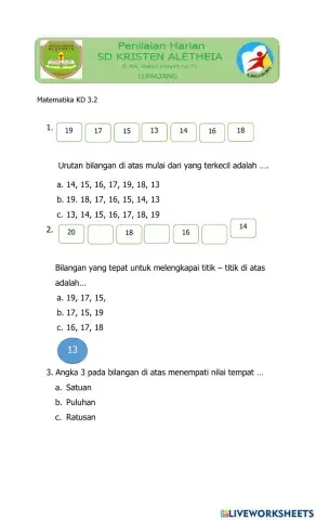 PH Matematika KD 3.2