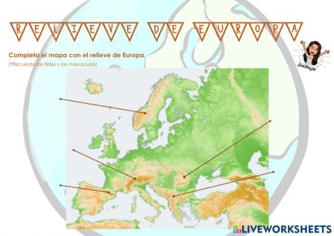 Relieve Europa