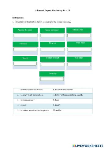 Use of English unit 1