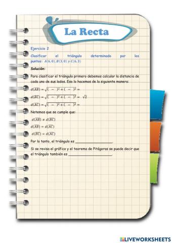 Ejercicio de línea recta