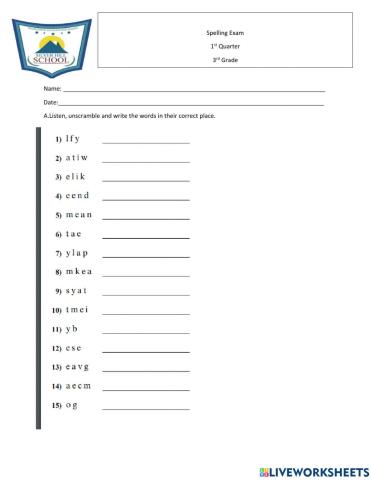 Spelling Test