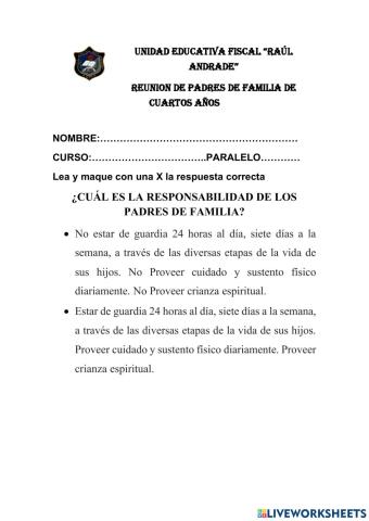 Reunion de padres de familia