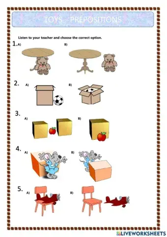 Toys Preposition