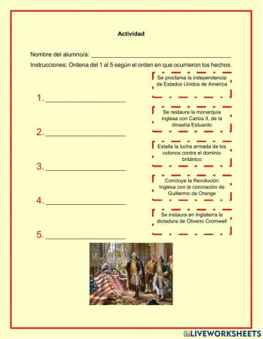 Independencia de Estados Unidos de América