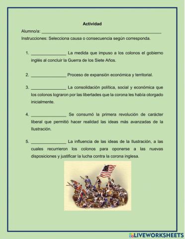 Independencia de Estados Unidos de América