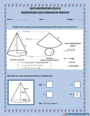 Luas Permukaan Kerucut