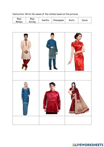 Traditional Clothes in Malaysia