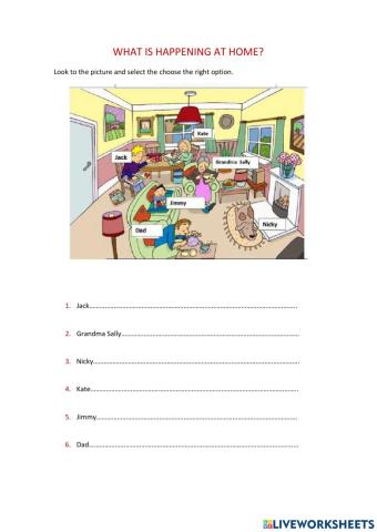 What is happening at home?