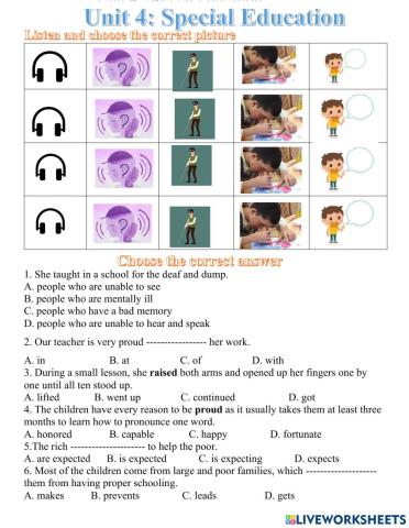 Unit 4 special education