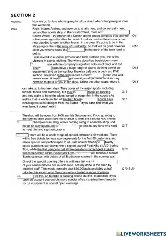 C9 t1 s2 sports world + gaps