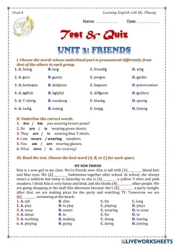 I learn smart world 6 - unit 3