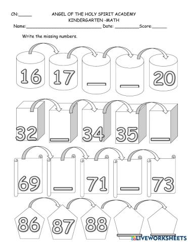 Missing Numbers 1-100