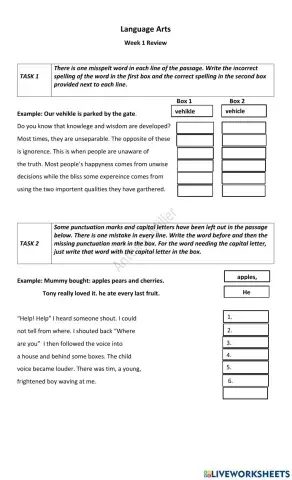 Language Arts Revision7