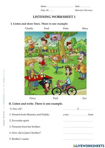MIDTERM I-Listening 1
