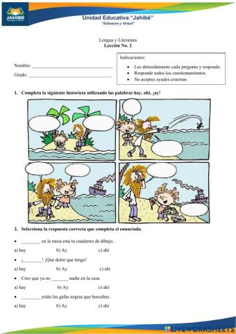 Lección No. 2 (8vo EGB)