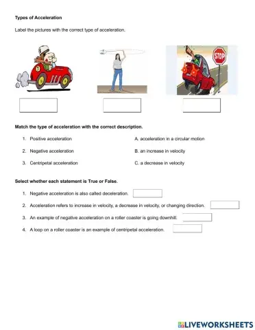 Types of acceleration