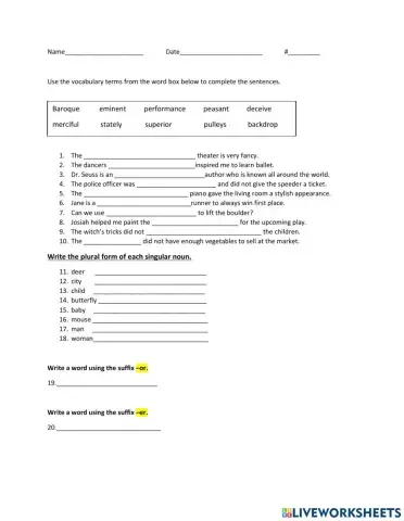 M4W2 Grammar and Vocab