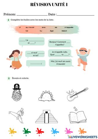 Révision unité 1