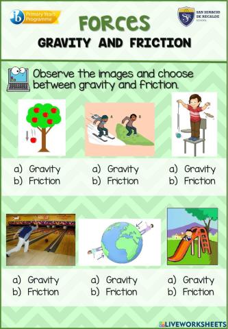 Gravity and Friction
