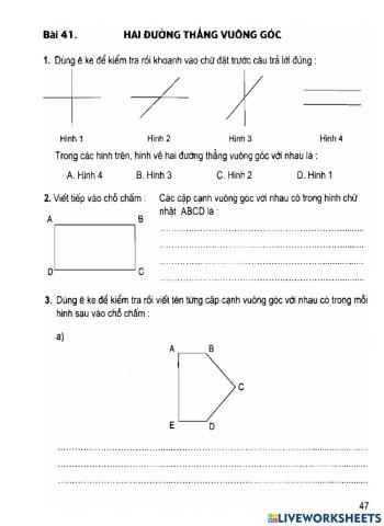 Toán in 4 - bài 41