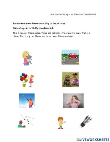 This that these those