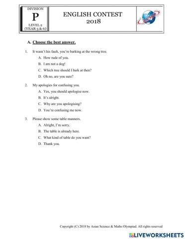 Asmo-Level 2-Test 1-part 2