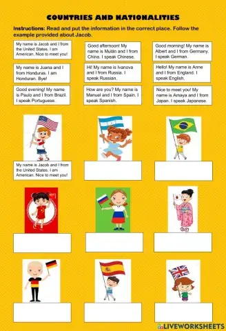Countries and nationalities