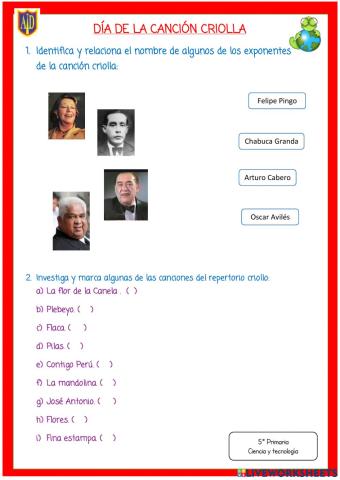 Día de la canción criolla peruana