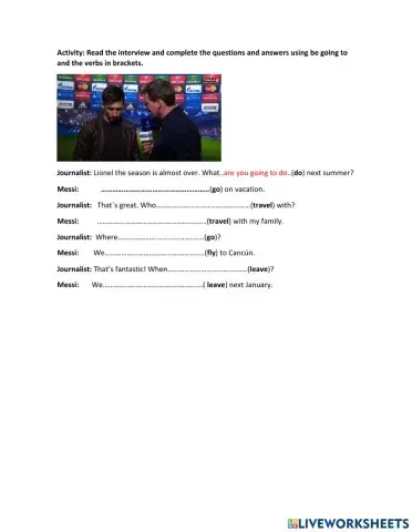 Be going to interrogative