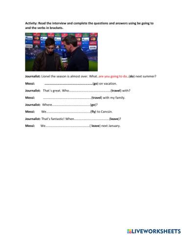 Be going to interrogative