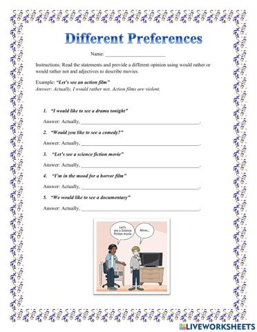 Would rather - Would rather not