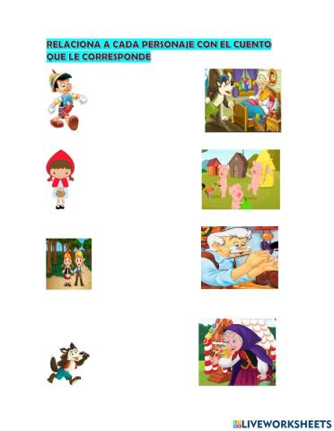 Personajes y Cuentos