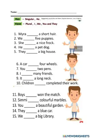 Subject and verb agreement