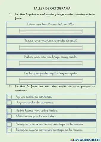 Ortografía 2º de Primaria