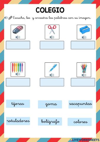 Vocabulario colegio 1