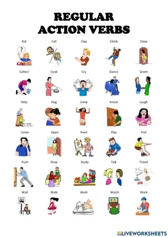 Regular Action Verbs