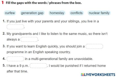 Generation gap - looking back -voc