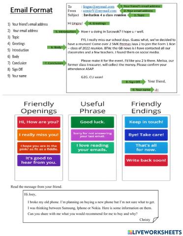 Writing an Email (Form 1 Unit 1 Non-Textbook Lesson - English)
