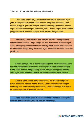 TEMPAT LETAK KERETA MESRA PELANGGAN