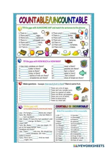 Countable and Uncountable nouns