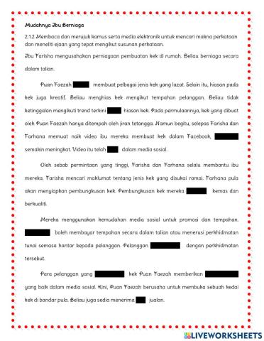 Mudahnya ibu berniaga