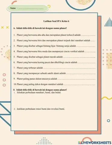 Latihan SOal Tata Surya