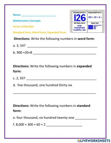 Forms of Number