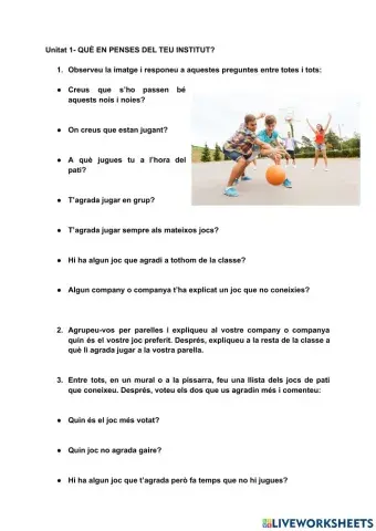 Què en penses del teu institut?