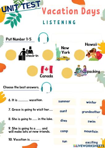 Unit 3 - Vacation Days