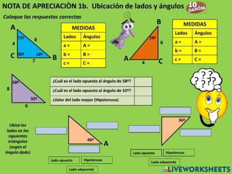 Lados de un triangulo