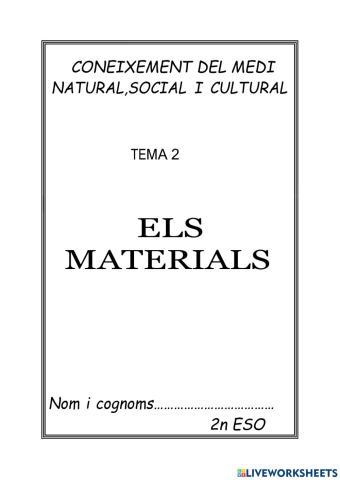Els materials