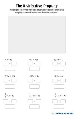 The Distributive Property