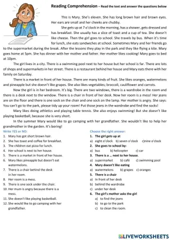 Reading comprehension - basic