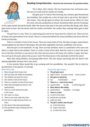 Reading comprehension - basic